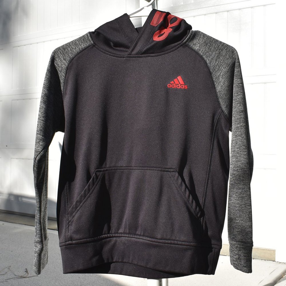 Adidas Boys Youth Climalite Hoodie Size Small (8)